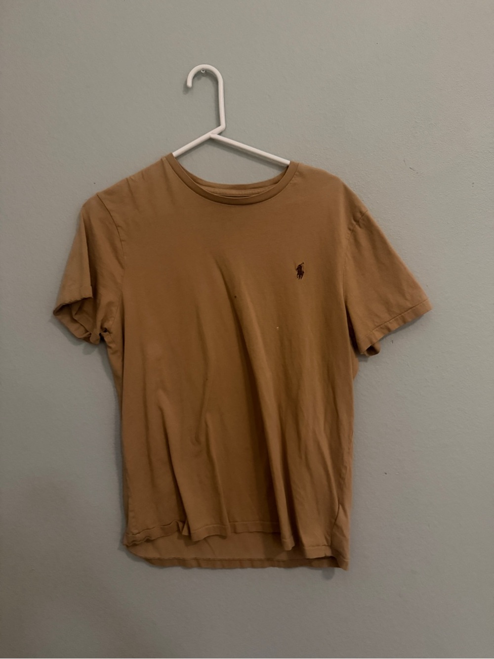 Polo by Ralph Lauren Tan Short-Sleeve Crewneck T-Shirt with Embroidered Pony